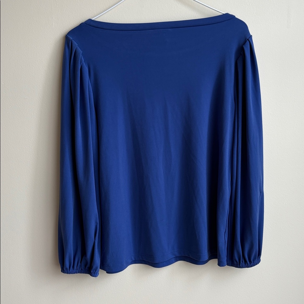 Ann Taylor Factory Blue Longsleeve - Picture 2 of 2